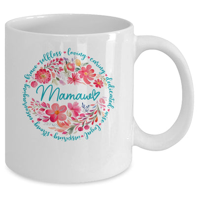 Floral Mamaw Mothers Day Gardener Cute Wildflowers Women Mug | teecentury
