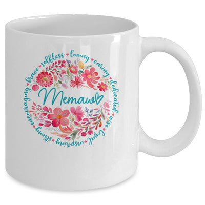 Floral Memaw Mothers Day Gardener Cute Wildflowers Women Mug | teecentury