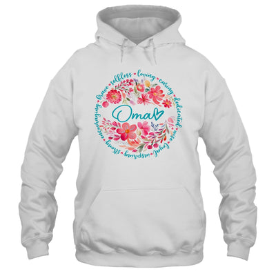 Floral Oma Mothers Day Gardener Cute Wildflowers Women Shirt & Tank Top | teecentury