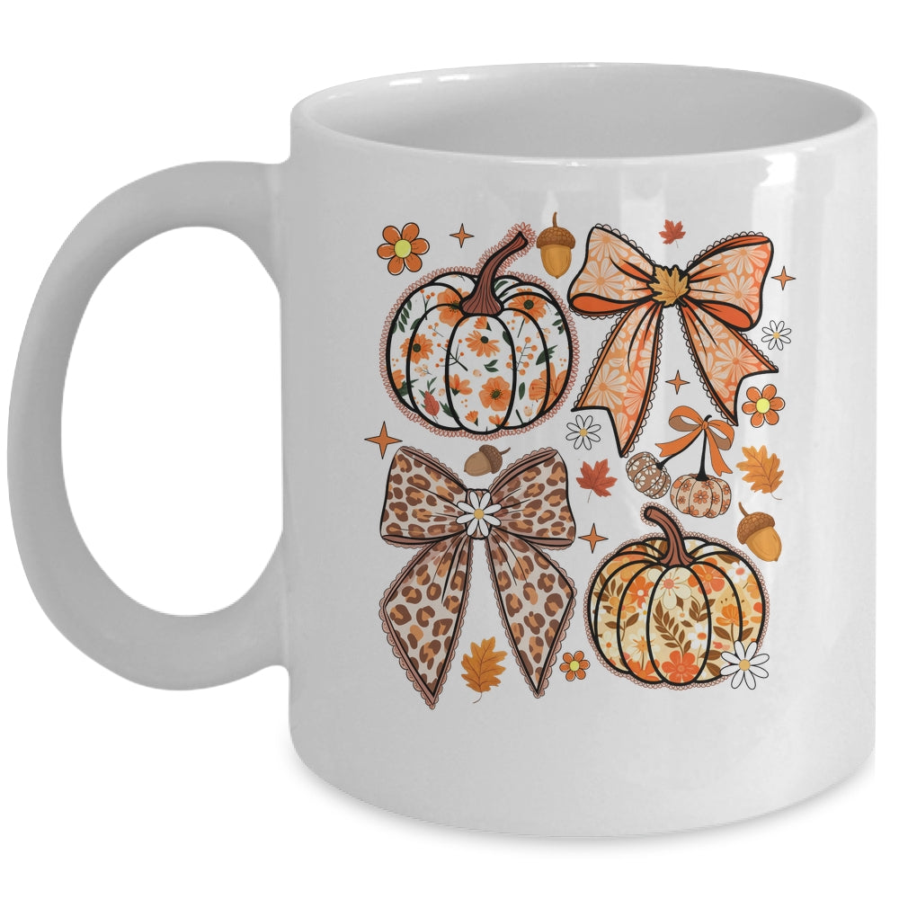 Floral Pumpkin Floral Coquette Fall Pumpkin Autumn Girly Mug | teecentury