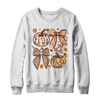 Floral Pumpkin Floral Coquette Fall Pumpkin Autumn Girly Shirt & Sweatshirt | teecentury