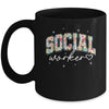 Floral Social Worker Flower Floral School Counselor Mug | teecentury