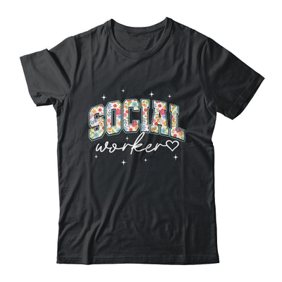 Floral Social Worker Flower Floral School Counselor Shirt & Hoodie | teecentury