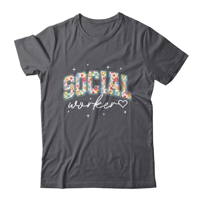 Floral Social Worker Flower Floral School Counselor Shirt & Hoodie | teecentury
