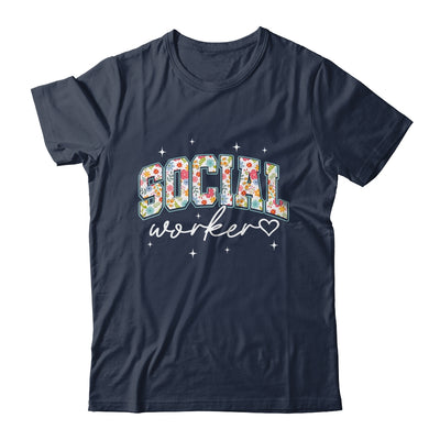 Floral Social Worker Flower Floral School Counselor Shirt & Hoodie | teecentury