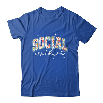 Floral Social Worker Flower Floral School Counselor Shirt & Hoodie | teecentury