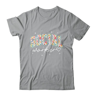 Floral Social Worker Flower Floral School Counselor Shirt & Hoodie | teecentury