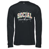 Floral Social Worker Flower Floral School Counselor Shirt & Hoodie | teecentury
