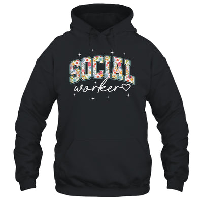Floral Social Worker Flower Floral School Counselor Shirt & Hoodie | teecentury
