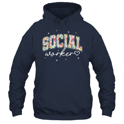 Floral Social Worker Flower Floral School Counselor Shirt & Hoodie | teecentury
