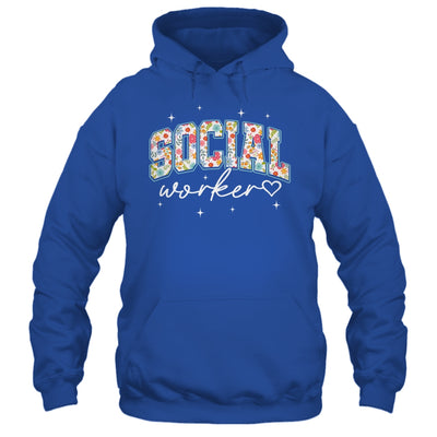 Floral Social Worker Flower Floral School Counselor Shirt & Hoodie | teecentury