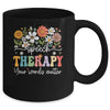Floral Speech Therapy Your Words Matter Language Pathologist Mug | teecentury