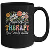 Floral Speech Therapy Your Words Matter Language Pathologist Mug | teecentury