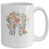 Floral Tooth Boho Flower Dental Student Dental Assistant Mug | teecentury
