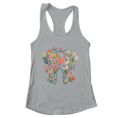 Floral Tooth Boho Flower Dental Student Dental Assistant Shirt & Tank Top | teecentury