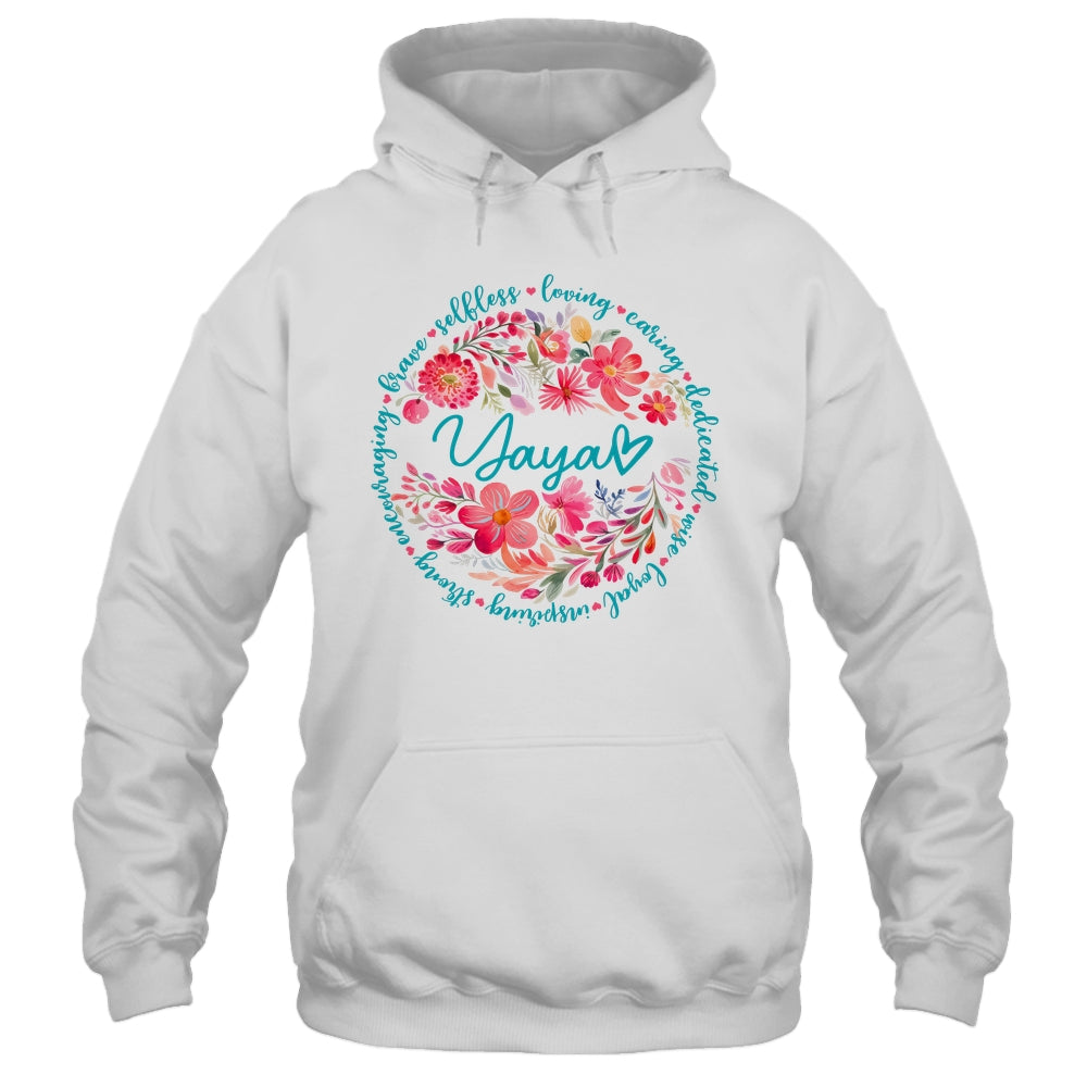 Floral Yaya Mothers Day Gardener Cute Wildflowers Women Shirt & Tank Top | teecentury