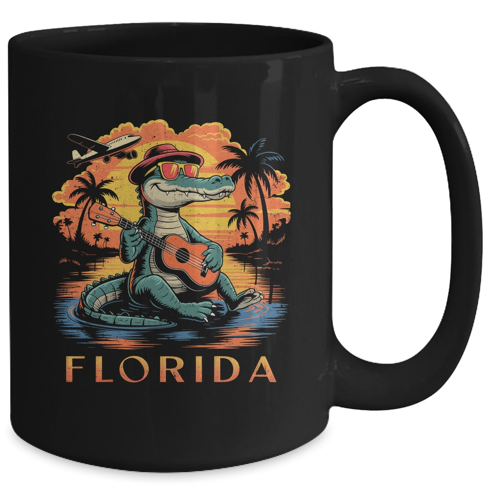 Florida Beach Vacation Summer Cool Alligator Cute Alligator Mug | teecentury