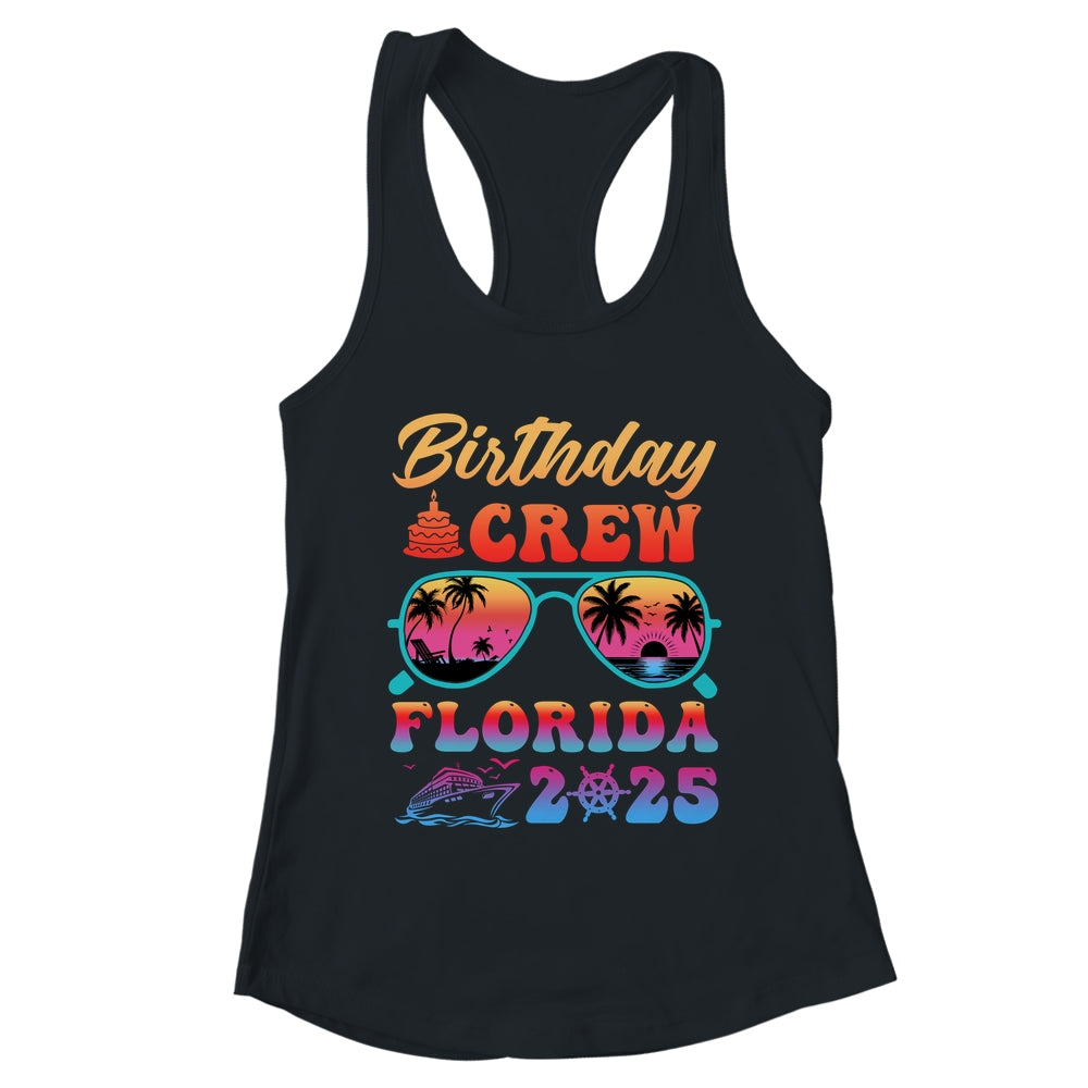 Florida Birthday Crew Vacation Cruise 2025 Summer Trip Group Shirt & Tank Top | teecentury