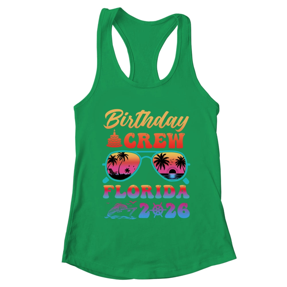 Florida Birthday Crew Vacation Cruise 2026 Summer Trip Group Shirt & Tank Top | teecentury