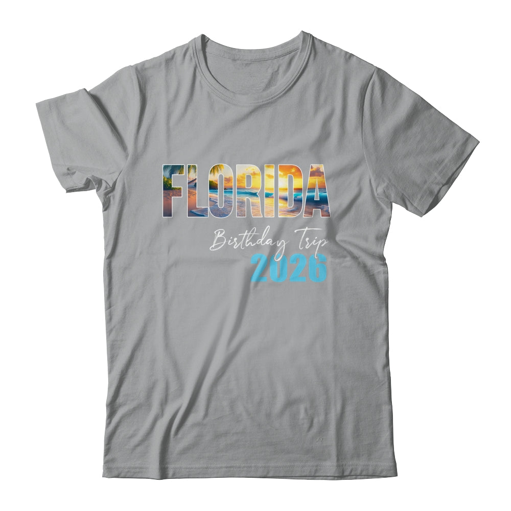 Florida Birthday Trip 2026 Vacation Party Crew Cruise Shirt & Tank Top | teecentury