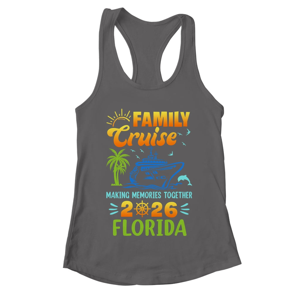 Florida Cruise 2026 Family Friends Group Vacation Matching Shirt & Tank Top | teecentury
