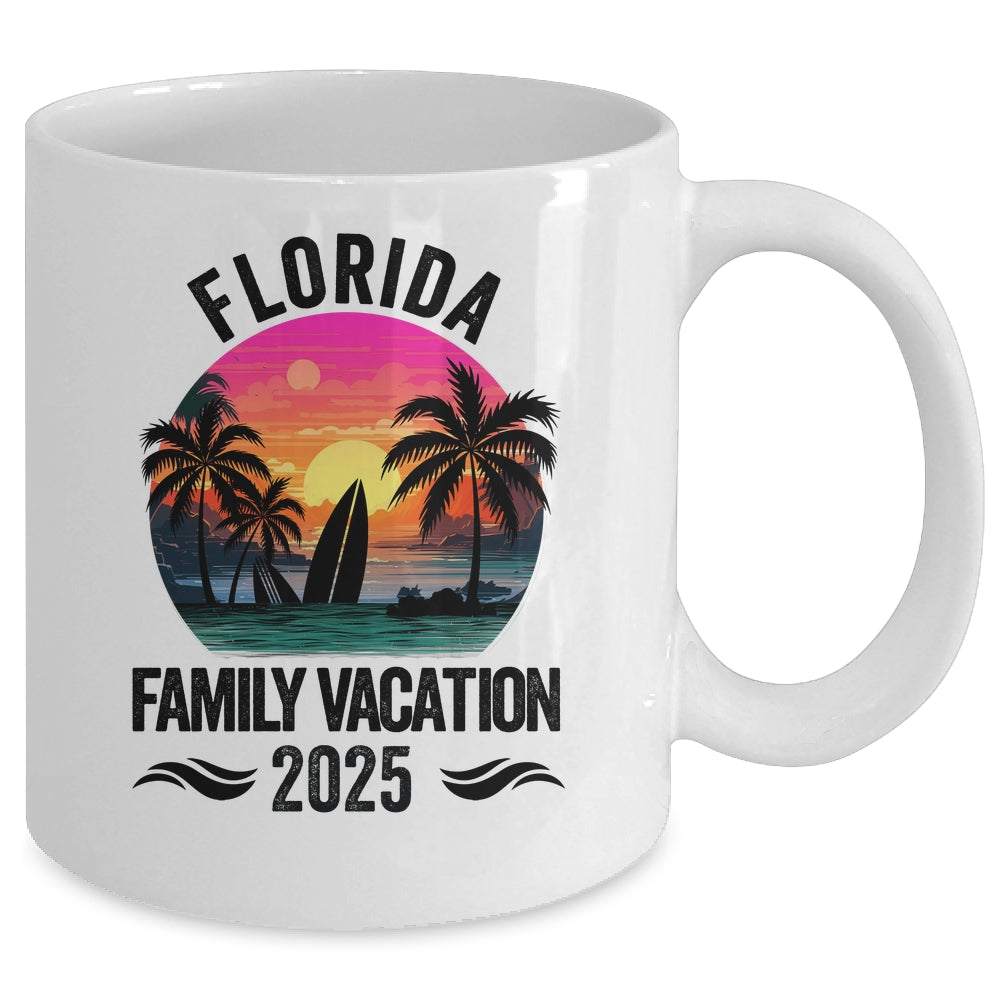Florida Family Vacation 2025 Matching Outfits Beach Summer Mug | teecentury