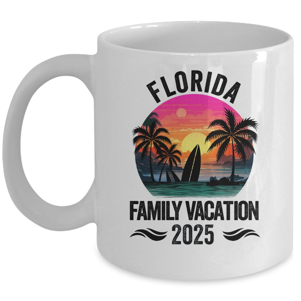 Florida Family Vacation 2025 Matching Outfits Beach Summer Mug | teecentury