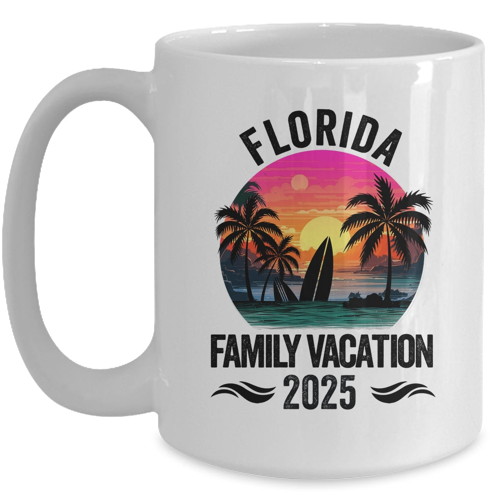 Florida Family Vacation 2025 Matching Outfits Beach Summer Mug | teecentury