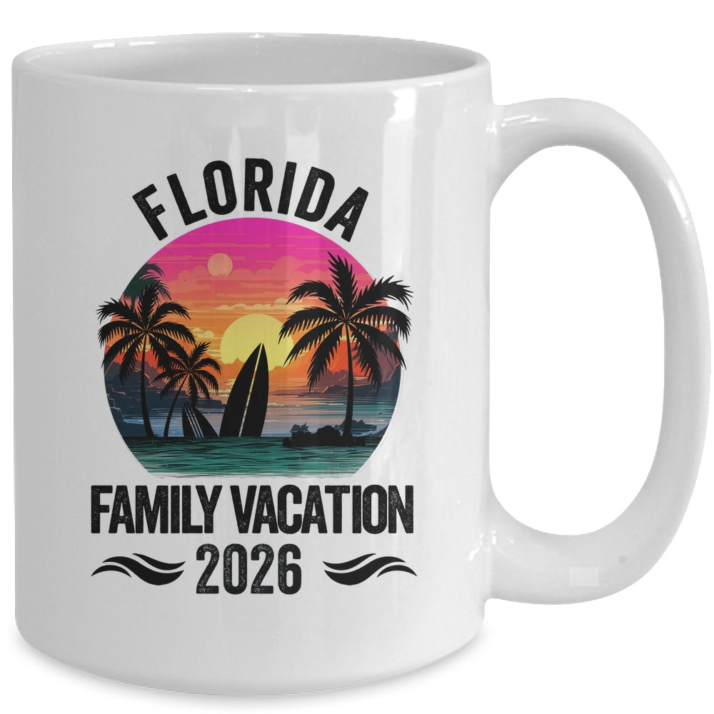 Florida Family Vacation 2026 Matching Outfits Beach Summer Mug | teecentury