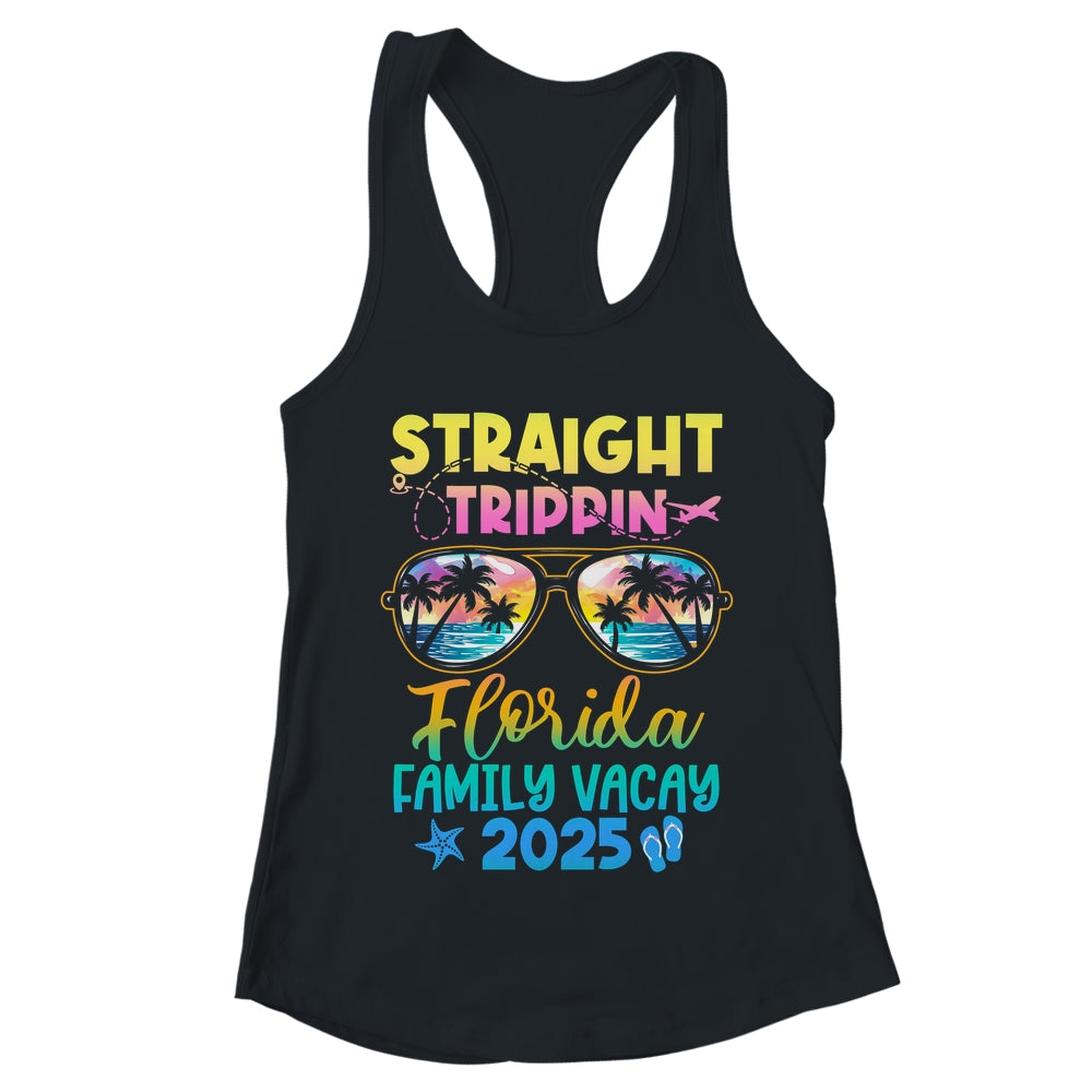 Florida Family Vacay Vacation 2025 Straight Trippin Shirt & Tank Top | teecentury