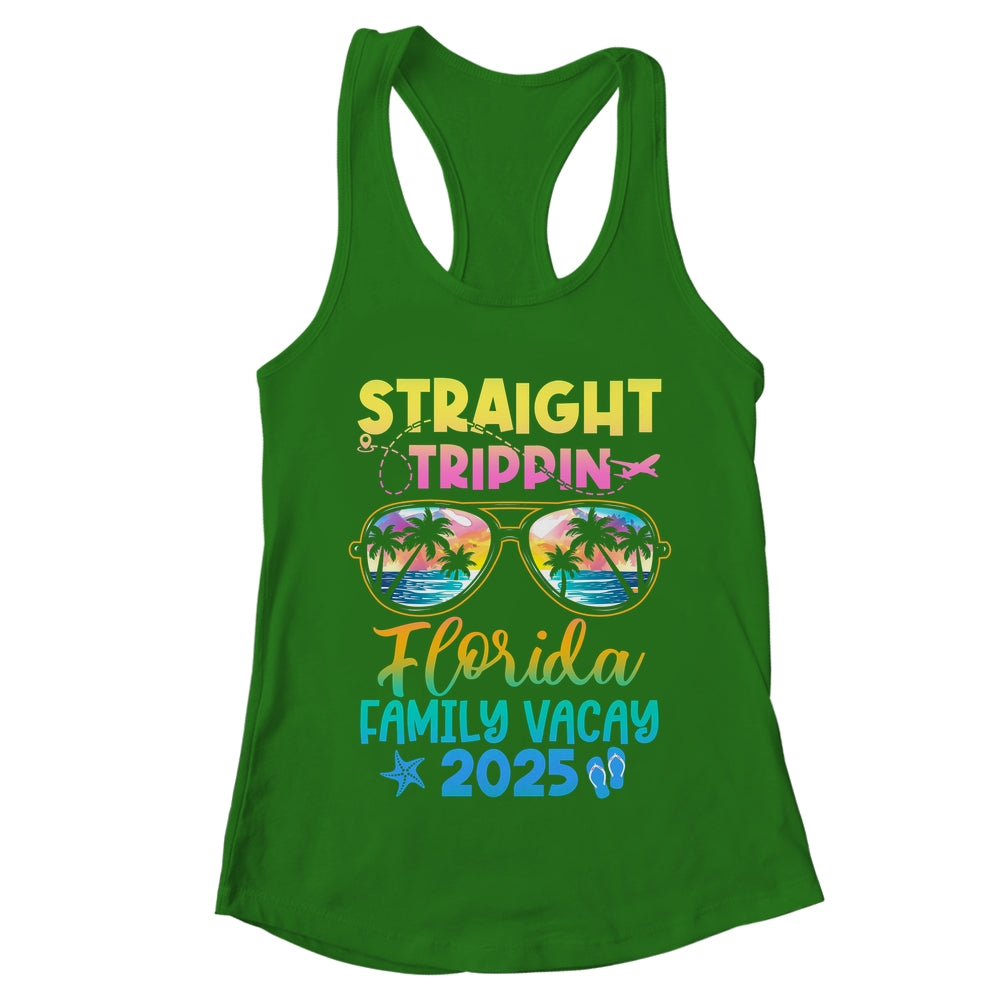 Florida Family Vacay Vacation 2025 Straight Trippin Shirt & Tank Top | teecentury