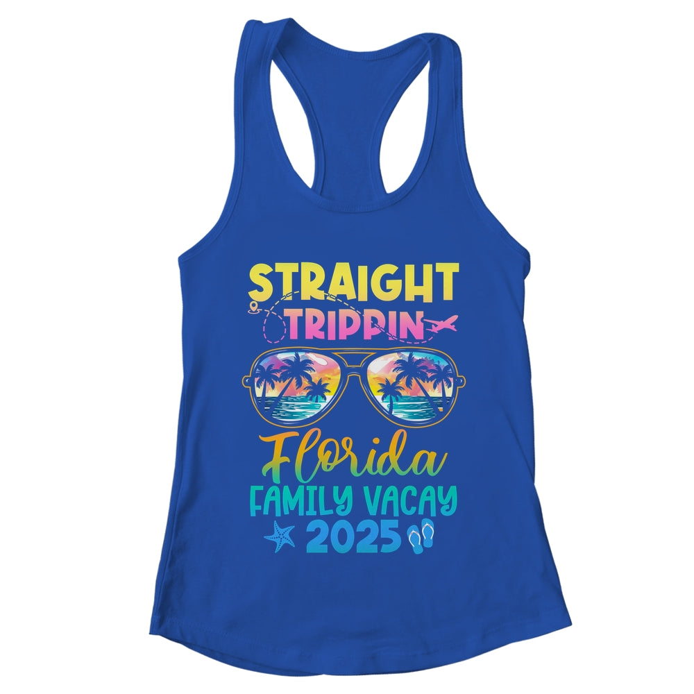 Florida Family Vacay Vacation 2025 Straight Trippin Shirt & Tank Top | teecentury