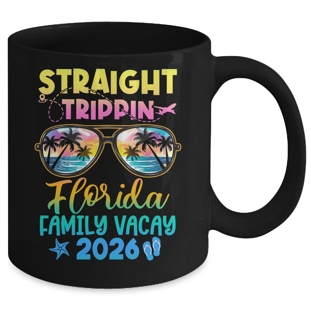 Florida Family Vacay Vacation 2026 Straight Trippin Mug | teecentury