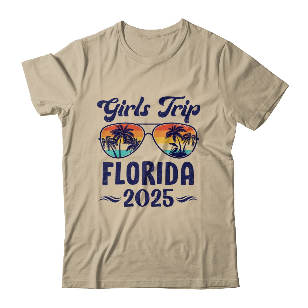 Florida Girls Trip Beach Vacation 2025 Matching Group Shirt & Tank Top | teecentury