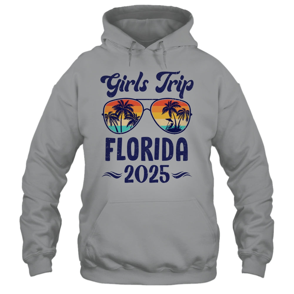 Florida Girls Trip Beach Vacation 2025 Matching Group Shirt & Tank Top | teecentury