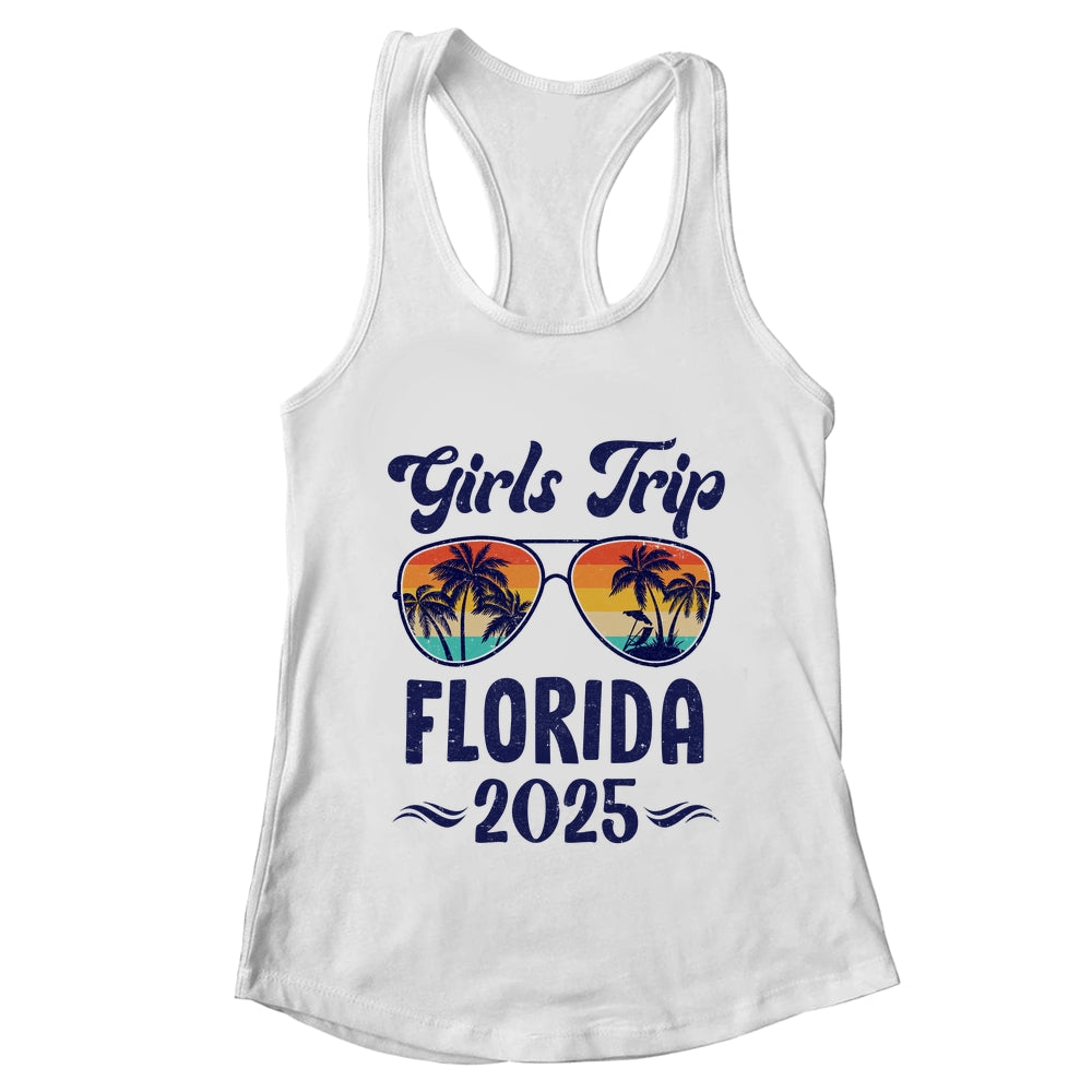 Florida Girls Trip Beach Vacation 2025 Matching Group Shirt & Tank Top | teecentury