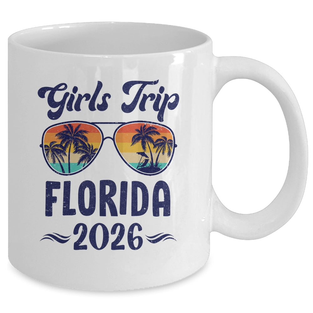 Florida Girls Trip Beach Vacation 2026 Matching Group Mug | teecentury