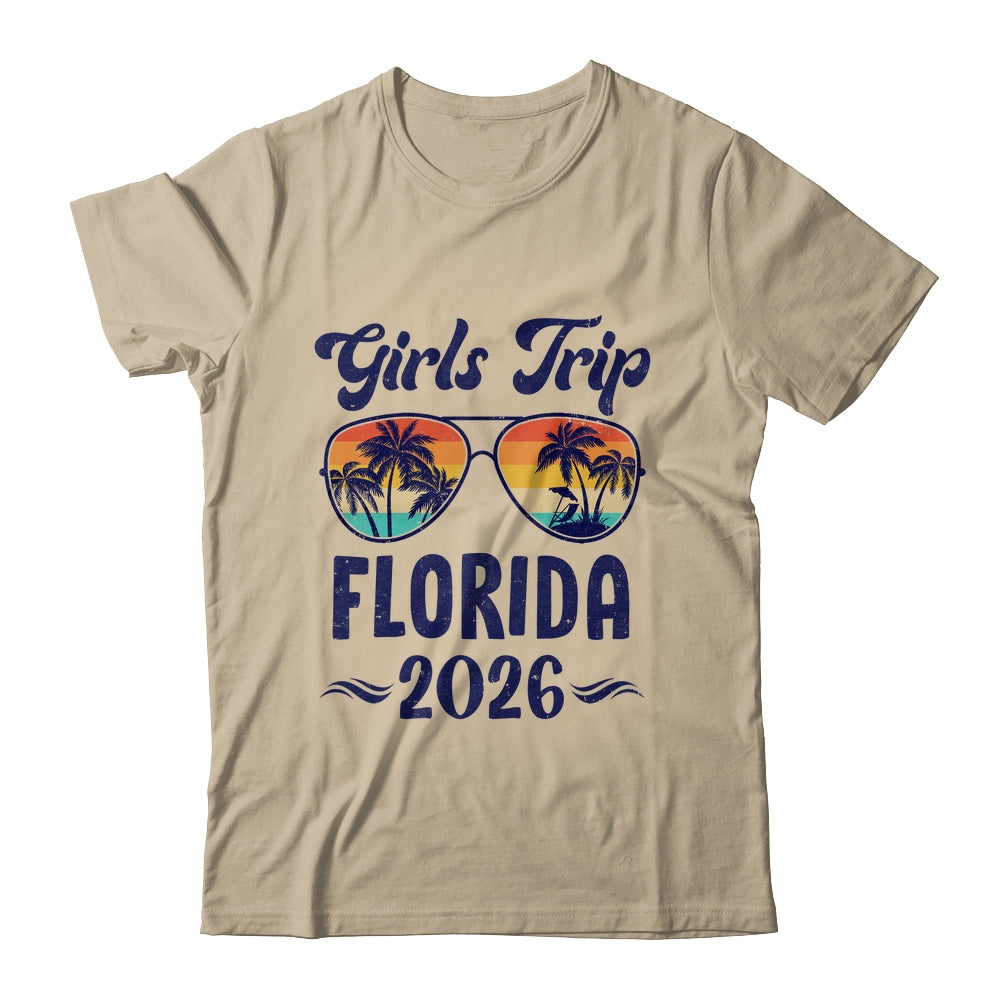 Florida Girls Trip Beach Vacation 2026 Matching Group Shirt & Tank Top | teecentury