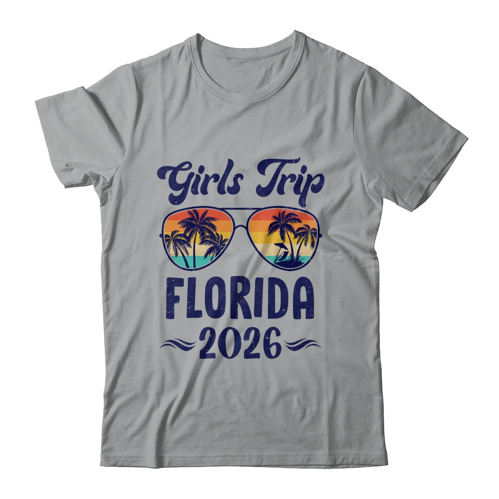 Florida Girls Trip Beach Vacation 2026 Matching Group Shirt & Tank Top | teecentury