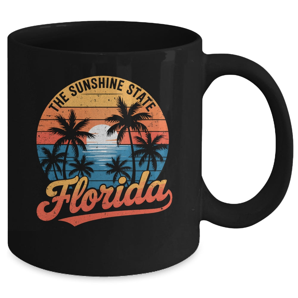 Florida Sunshine State Vintage Florida Sunset Vacation Mug | teecentury