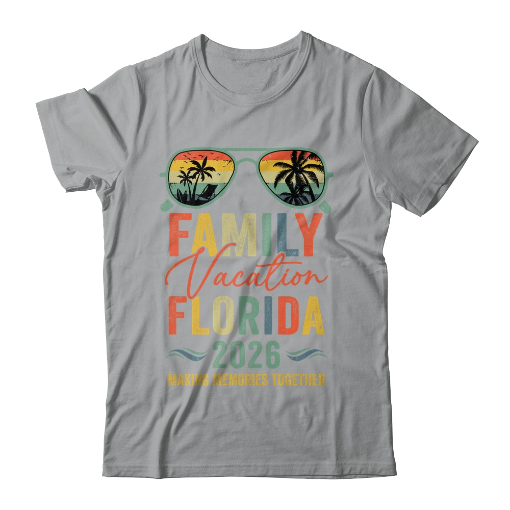 Florida Vacation 2026 Matching Family Group Summer Shirt & Tank Top | teecentury