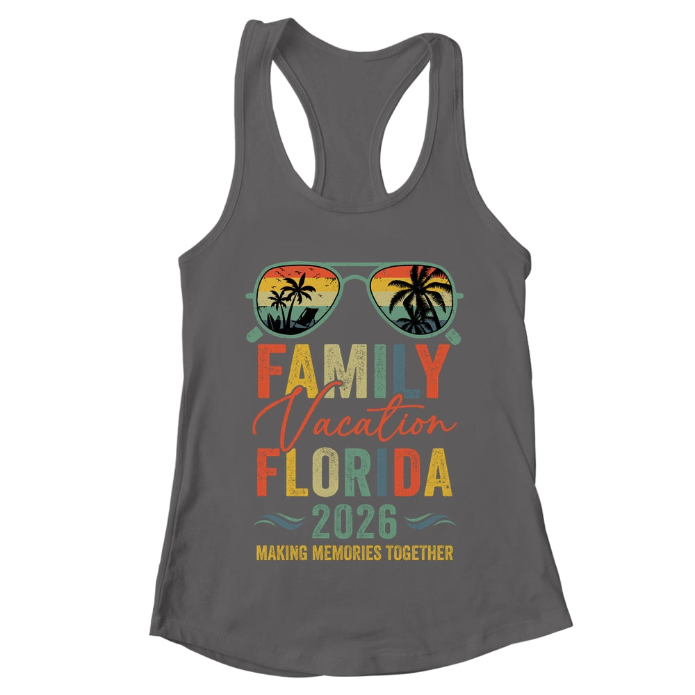 Florida Vacation 2026 Matching Family Group Summer Shirt & Tank Top | teecentury