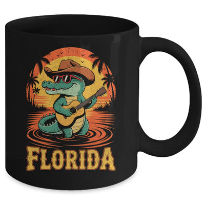 Florida Vacation Vintage Travel Women Men Funny Alligator Mug | teecentury