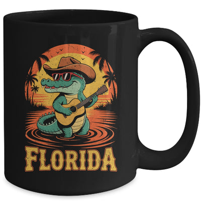 Florida Vacation Vintage Travel Women Men Funny Alligator Mug | teecentury