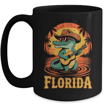 Florida Vacation Vintage Travel Women Men Funny Alligator Mug | teecentury
