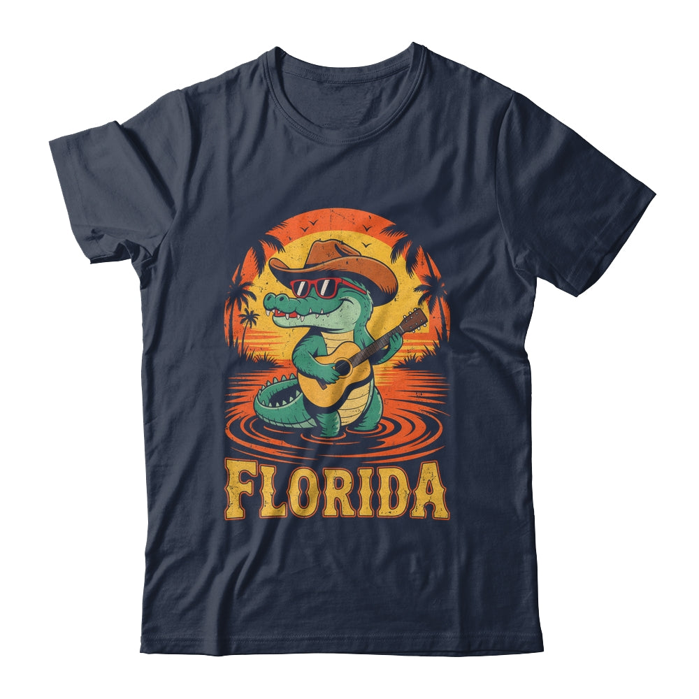 Florida Vacation Vintage Travel Women Men Funny Alligator Shirt & Tank Top | teecentury
