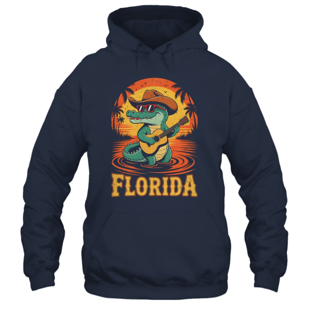 Florida Vacation Vintage Travel Women Men Funny Alligator Shirt & Tank Top | teecentury