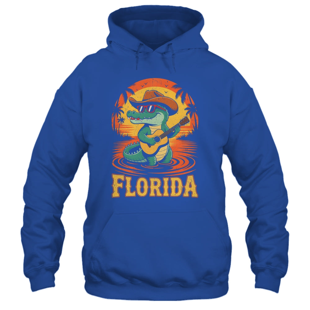 Florida Vacation Vintage Travel Women Men Funny Alligator Shirt & Tank Top | teecentury