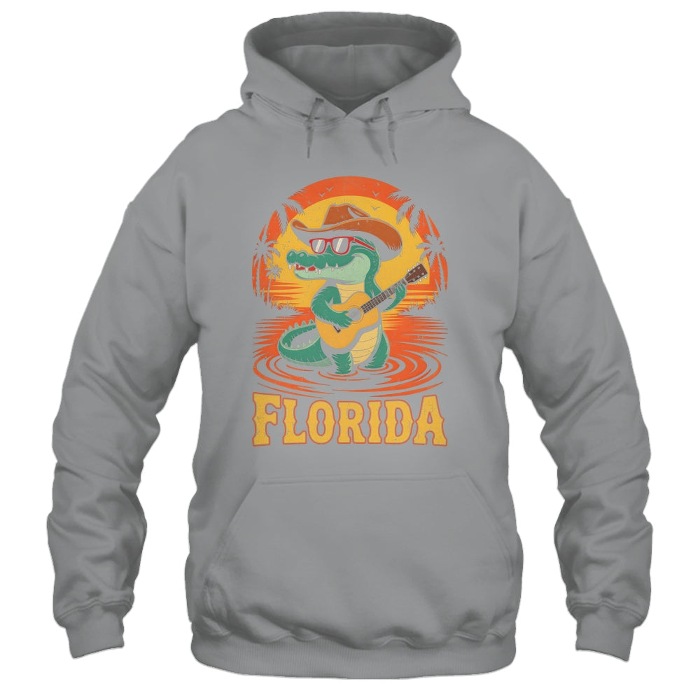 Florida Vacation Vintage Travel Women Men Funny Alligator Shirt & Tank Top | teecentury