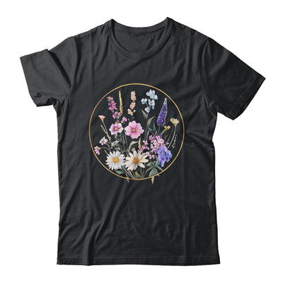 Flower Boho Floral Wildflowers Graphic Funny Women Girls Shirt & Tank Top | teecentury